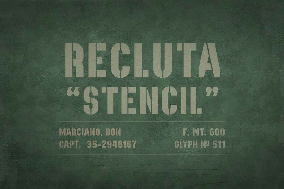 Recluta Stencil