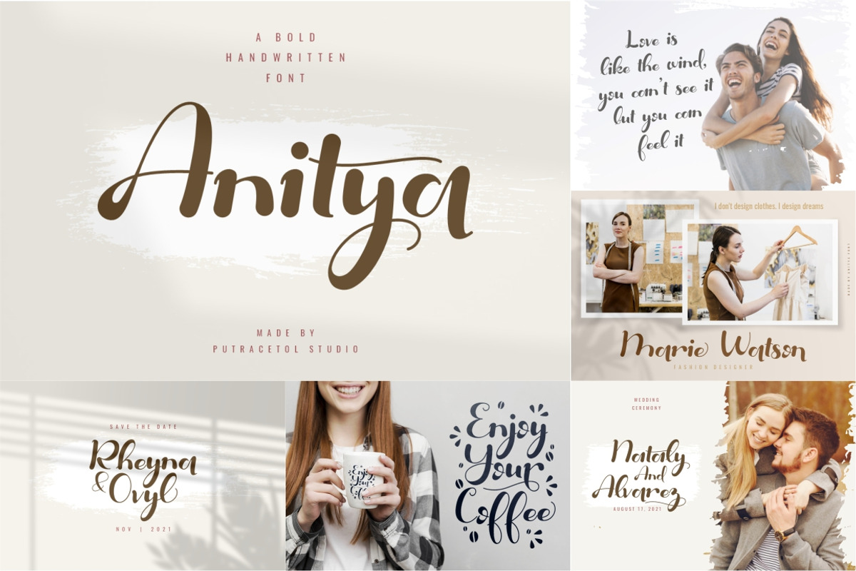 Best Beautiful Script Font Bundle, a Script Font by PutraCetol Studio (Photo 7 of 23)