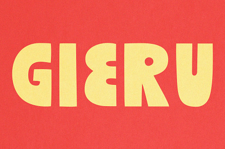 Gieru | Handmade Display Font, a Sans Serif Font by SMZD