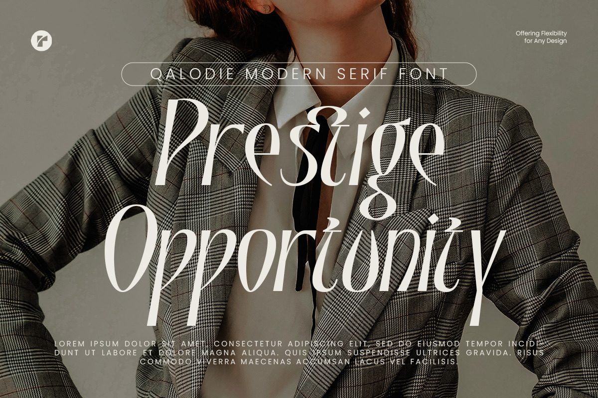 Qalodie - Elegant Modern Aesthetic, a Serif Font by roomspace creative lab (Photo 7 of 13)