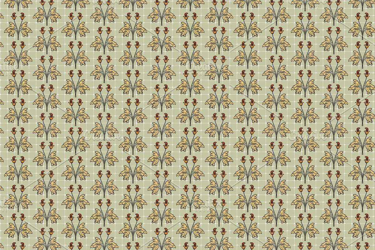 Floral patterns in vintage style, a Pattern Graphic by Lyolya Profitrolya (Photo 5 of 5)