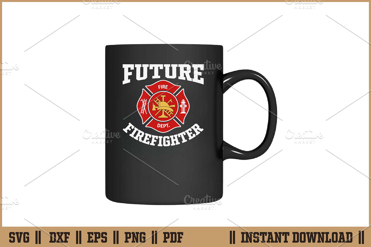 Future Firefighter SVG SVG Design, an Illustration by Handy Arts Studio (Photo 3 of 3)