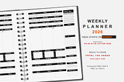 2026 Sunday Start Ultimate Planner, a Stationery Template by MNT-Creator (Thumbnail 2 of 10)