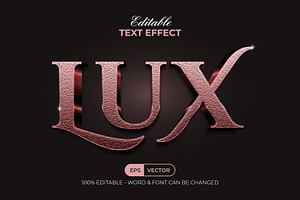Lux Text Effect Rose Gold Style, a Layer Style Add-On by Mockmenot