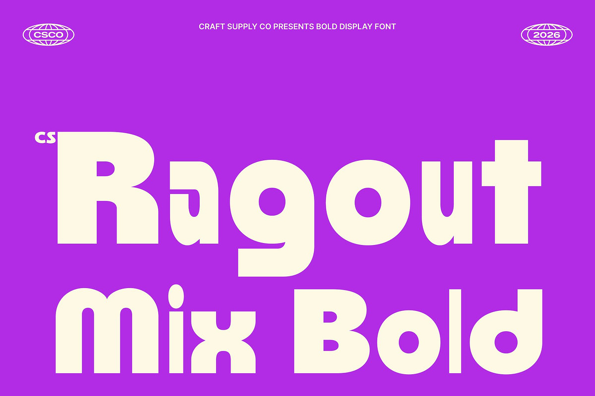 CS Ragout Mix, a Sans Serif Font by Craft Supply Co. (Photo 1 of 8)