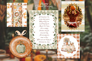 Thanksgiving Watercolor Collection, an Object Graphic by LenArt (Thumbnail 2 of 14)