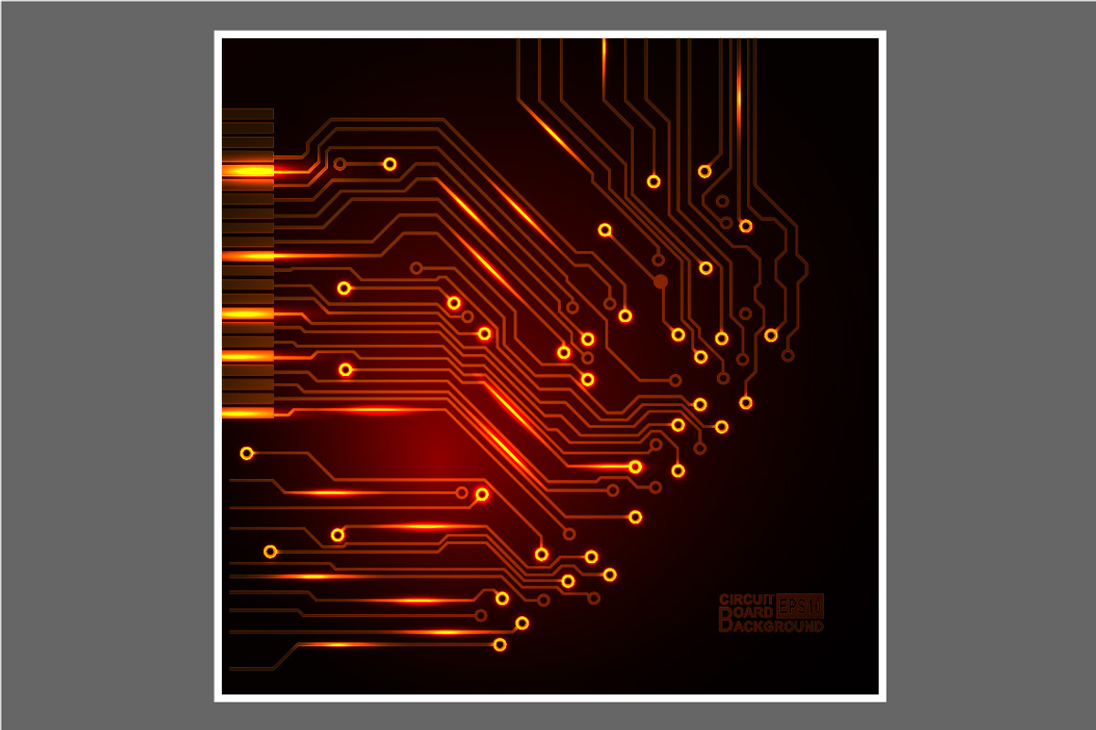 -50% Circuit boards backgrounds set, a Background Graphic by frost_newt (Photo 11 of 11)