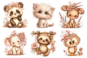 Cute Lavender Animals PNG Clipart, a Seasonal Illustration by Daily.Designs (Thumbnail 4 of 5)