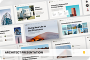 Zaha Hadid Architecture Google Slide, a Presentation Template by SquidPixey (Thumbnail 1 of 6)