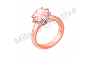 Ring Line Art, an Illustration by Milano Creative (Thumbnail 3 of 5)