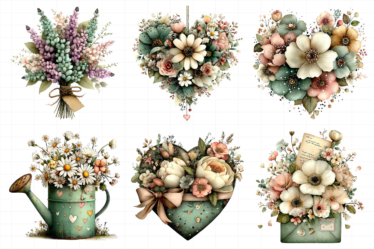 Mother's Day Flower Clipart, an Illustration by Daily.Designs (Photo 3 of 8)