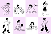 35 Cafe | Coffee vector Illustration, a Person Illustration by aivos (Thumbnail 2 of 6)
