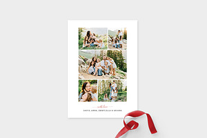 Christmas Photo Card Template -CD086