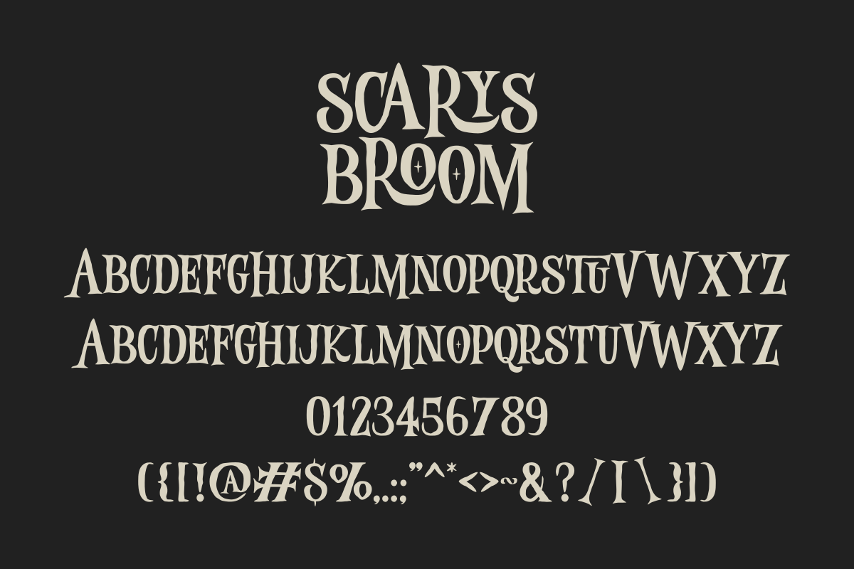 Scarys Broom - Halloween Font, a Handwritten Font by SaktiAvellin (Photo 8 of 10)
