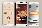 Coffee Social Media Story Set, a Social Media Template by MightyDesign (Thumbnail 3 of 6)