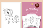 30 Cute Animals Coloring Pages, an Animal Illustration by Design Unique (Thumbnail 2 of 5)