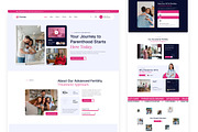 Fertilia - IVF & Fertility Clinic Fi, an UI Kit Template by ArtGalaxy (Thumbnail 4 of 4)