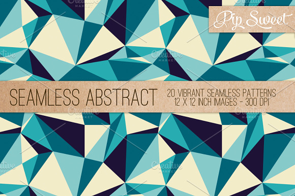 Seamless Abstract 20 Pattern Set preview 6
