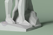 DIY Farnese Hercules 3D template, a Templates & Theme by PolyFish (Thumbnail 3 of 8)