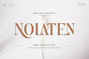 Nolaten - Serif Display Font, a Serif Font by twinstd (Thumbnail 1 of 10)