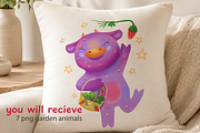 Kawaii Garden Animals PNG, an Animal Illustration by FaliushViktoriaArtist (Thumbnail 2 of 13)