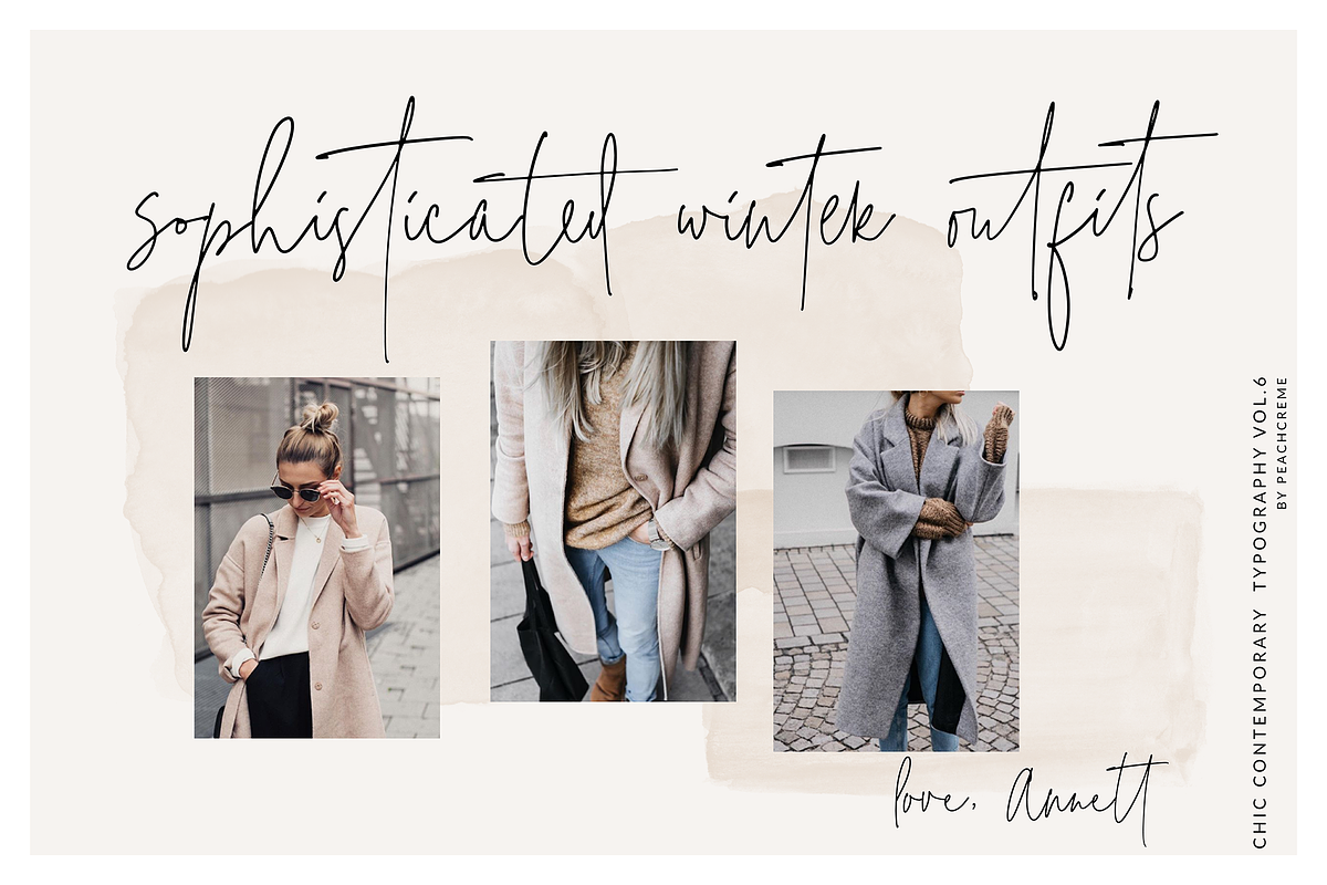 The Styled Edit- Chic Ligature Font preview 6
