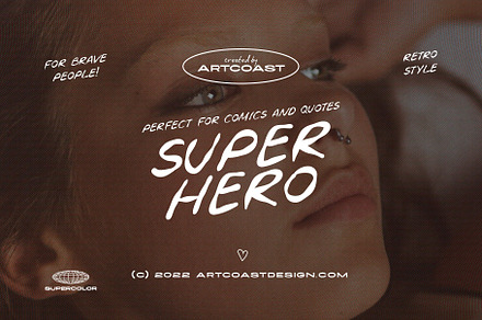 Superhero - Handwriting Font, a Script Font by Artcoast Fonts