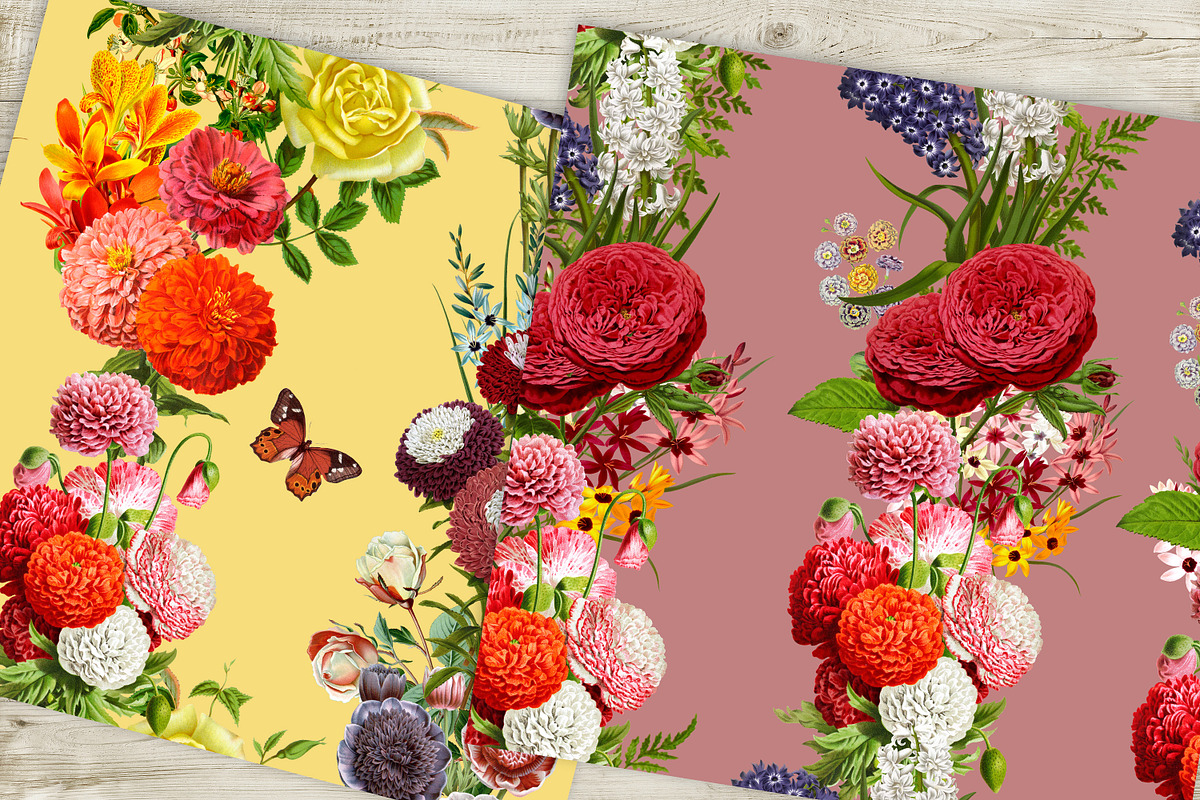 Vintage summer Seamless Patterns, a Pattern Graphic by NastiaDesignsPrints (Photo 6 of 8)