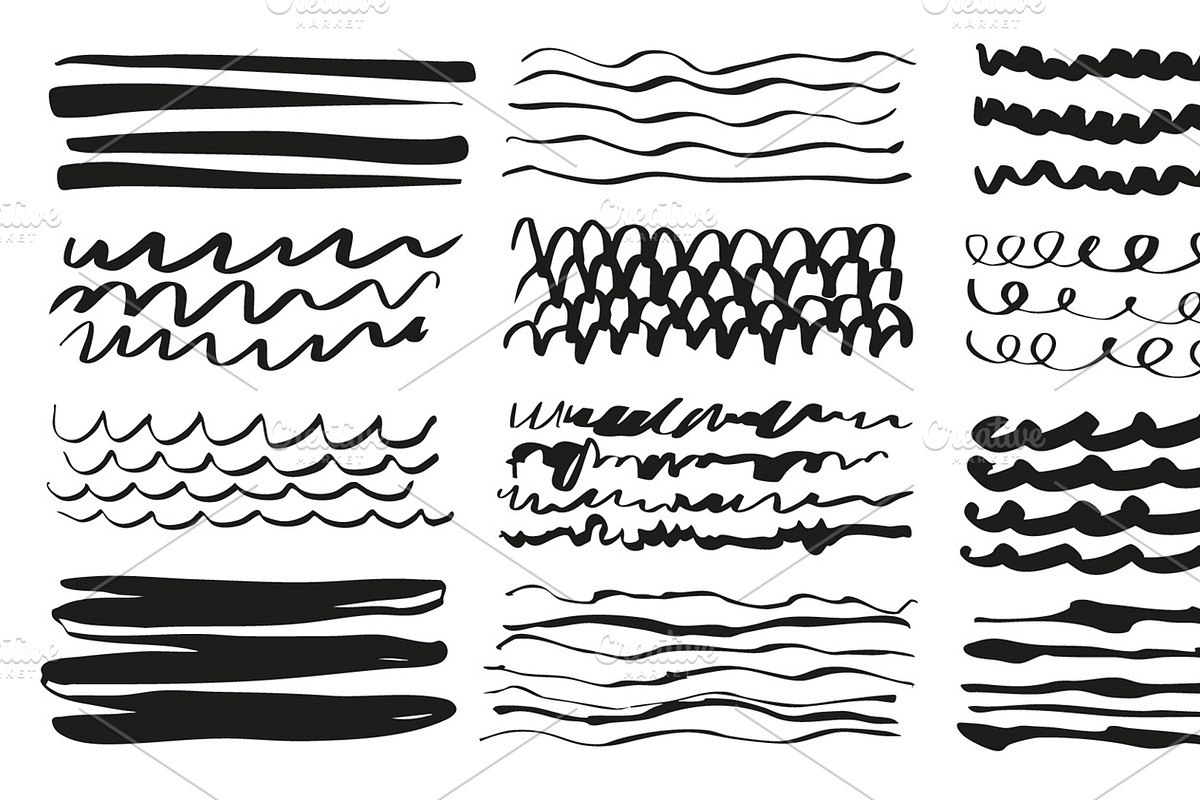 Marker Scribbles Pack, a Texture Graphic by alexdndz (Photo 11 of 11)