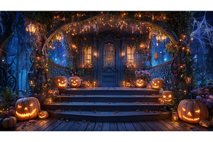 Halloween decor on the front porch, an Arts & Entertainment Photo by ZinetroN