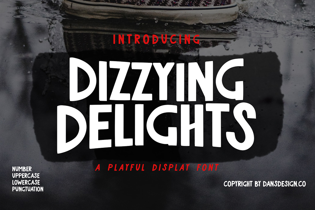 Dizzying Delights Playful Comic, a Handwritten Font by dansdesign (Photo 1 of 12)