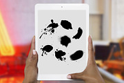 7x Paint Splatter Procreate Brushes, a Brush Add-On by TessShearer (Thumbnail 2 of 3)
