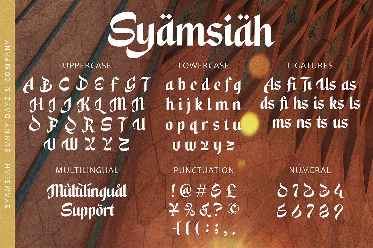 50% Syamsiah Arabic Font, a Script Font by Four Lines Std. (Photo 9 of 11)