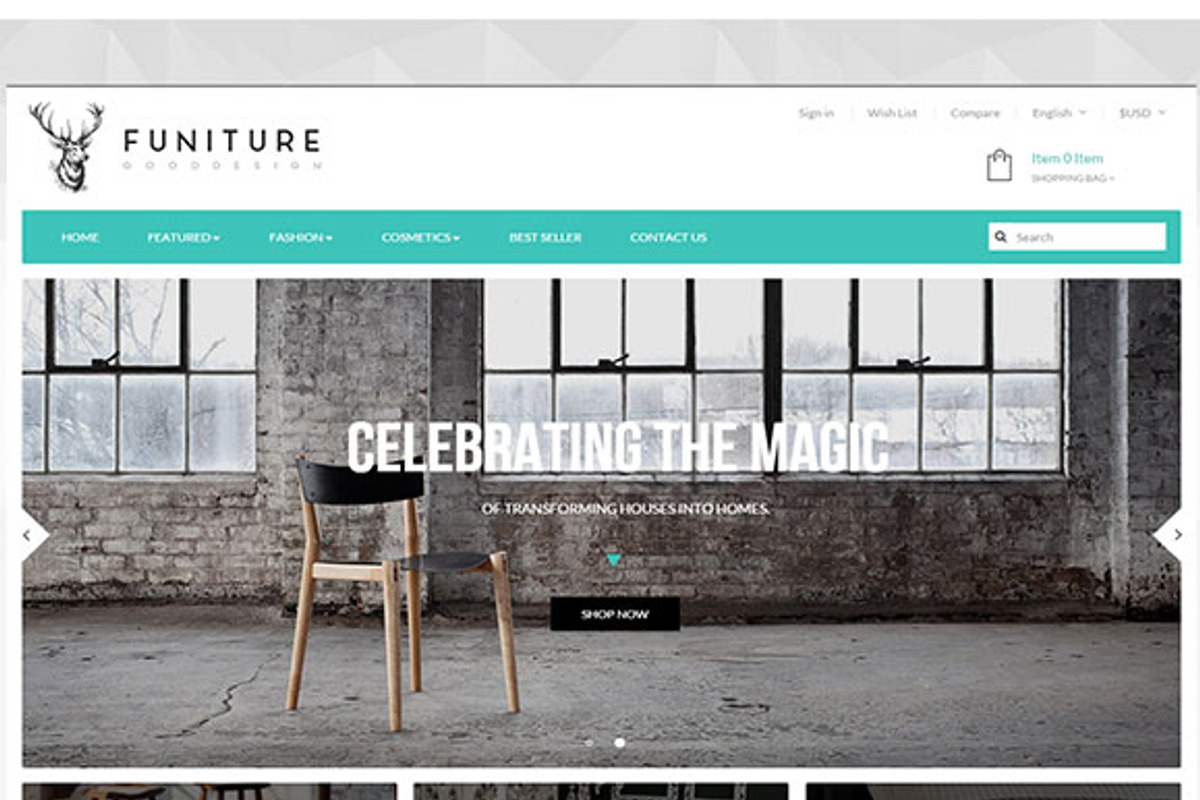 Ap Furniture Prestashop Theme, a Websites & App Template by apollotheme