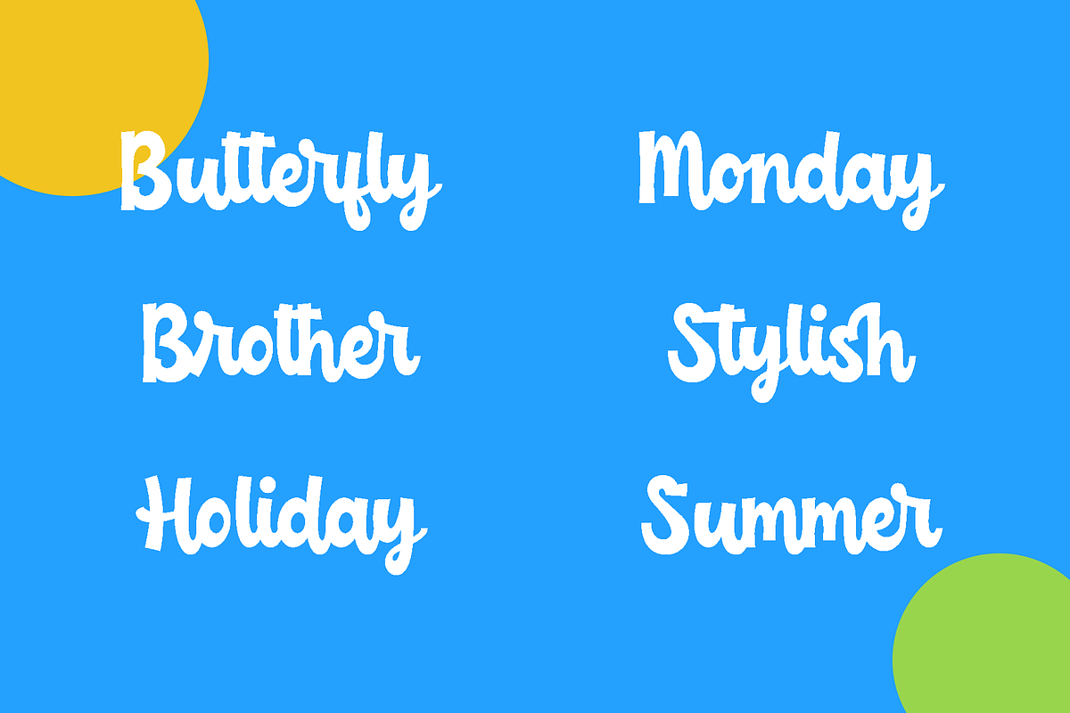 Childish - funny script font, a Font by alphArtype (Photo 9 of 17)
