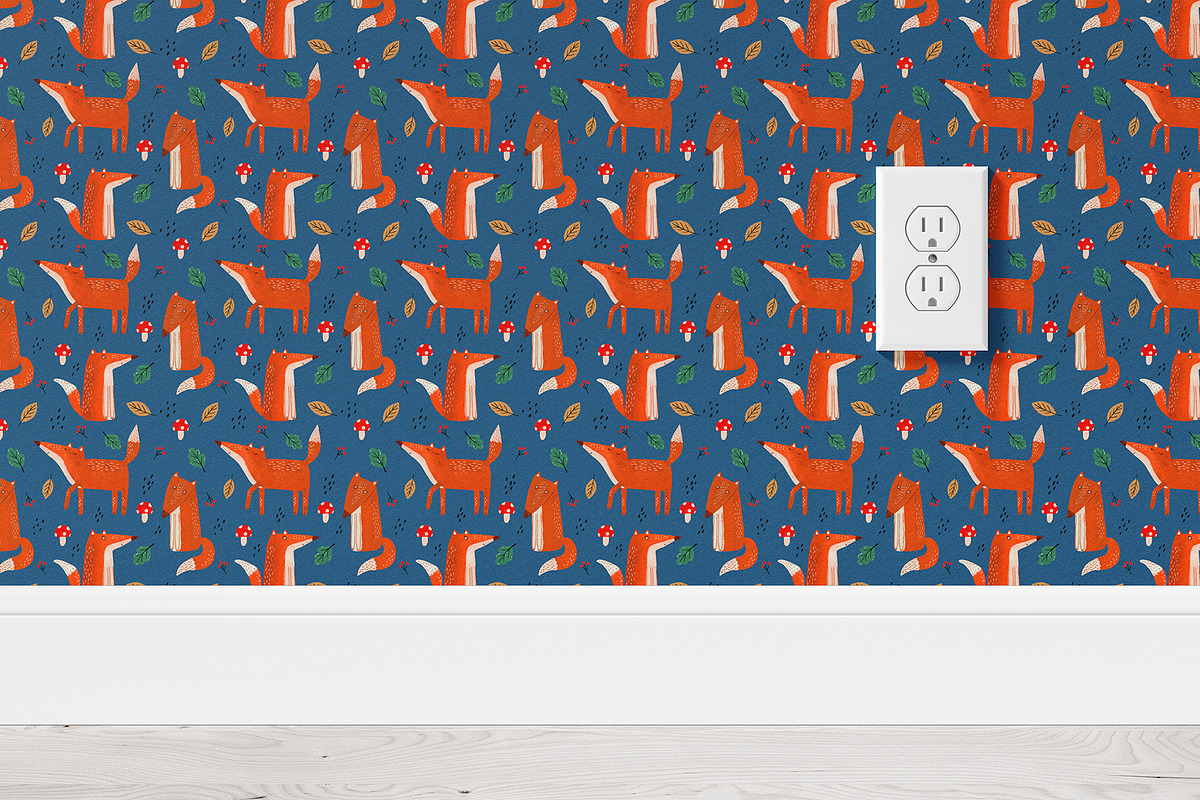 Foxy Tales — Seamless Patterns, a Pattern Graphic by Alona Savchuk (Photo 2 of 10)