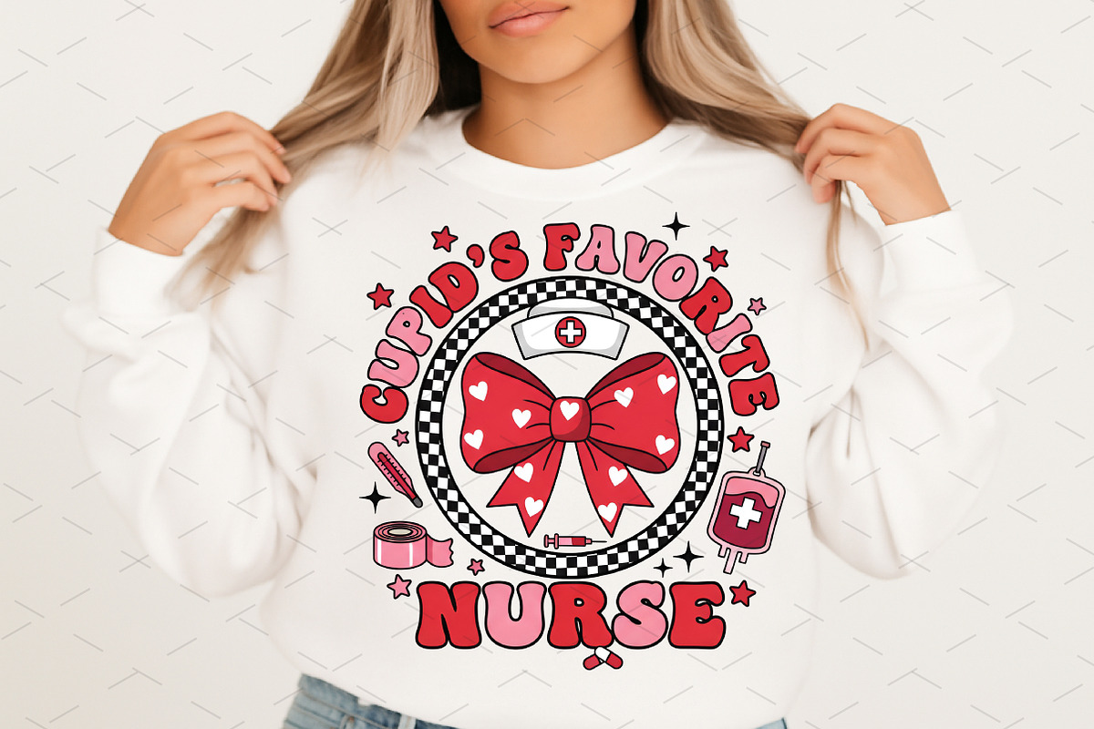 Cupid's Favorite Nurse Png,Valentine, an Illustration by Libby Wishes (Photo 4 of 8)