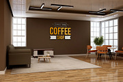 Cafe & Office Scene Wall Logo Mockup, an Advertising Mockup by Ayy (Thumbnail 3 of 18)