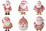 Crochet Christmas Santa Clipart, an Illustration by Black Bird Studio (Thumbnail 5 of 6)