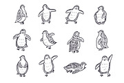 Winter Penguins, a Pattern Graphic by GooseFrol (Thumbnail 4 of 8)