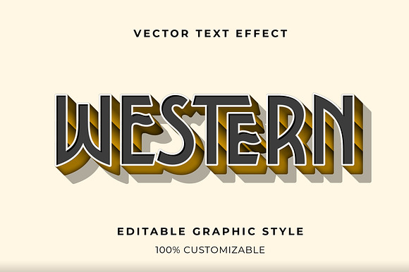 Retro Western 3D Text Effect preview 3