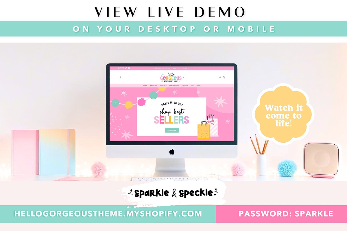 Playful Craft Shopify Theme, a Shopify Template by Sparkle & Speckle (Photo 4 of 10)
