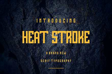 Heat Stroke, a Serif Font by lelevien