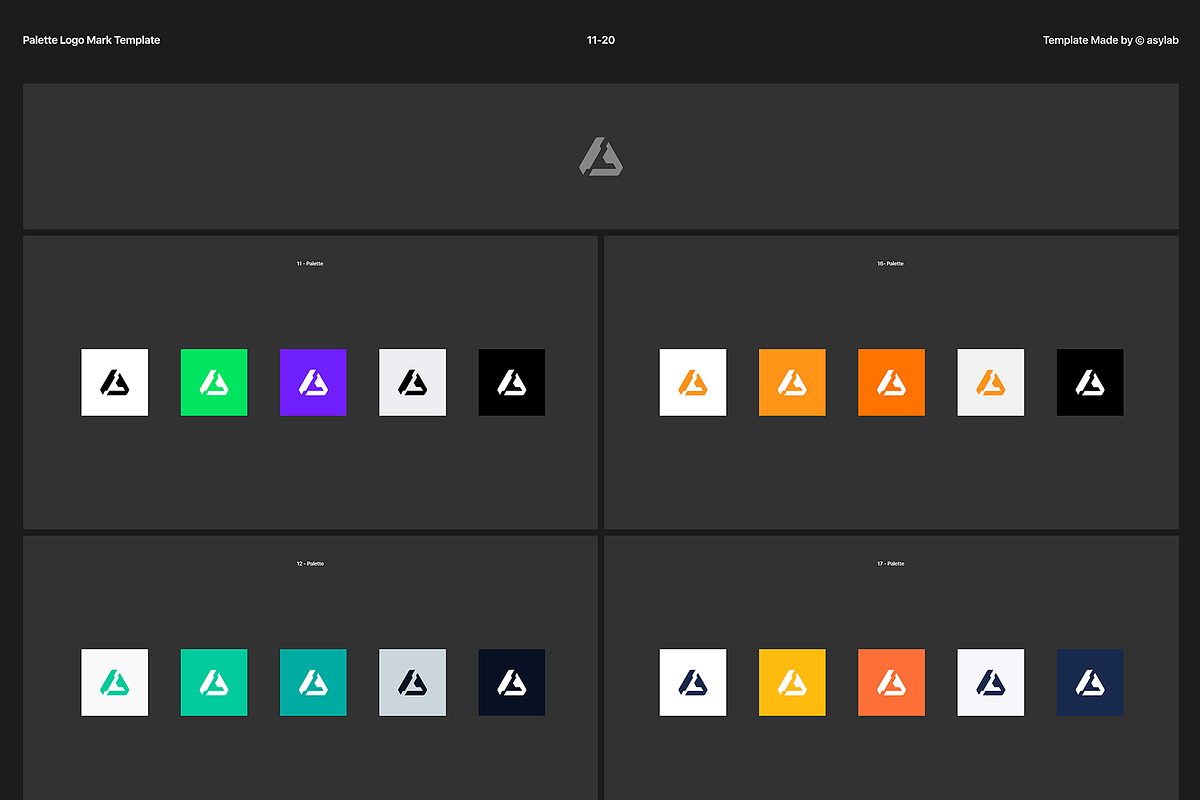 50 Palette Color Logo Mockup - PSD, a Product Mockup by Asylab (Photo 31 of 47)