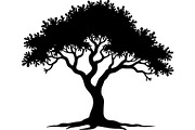 Silhouette Tree Vector Clipart Pack, an Object Graphic by jahid234 (Thumbnail 2 of 10)