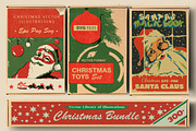 Vintage Christmas Bundle 300+, an Illustration by Retro Machine (Thumbnail 5 of 14)