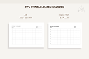 Minimalist Weekly & Goal Planner, a Stationery Template by Atthameeni (Thumbnail 5 of 6)