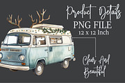 Happy Camping Christmas Clipart, a Seasonal Illustration by Rose Art (Thumbnail 6 of 6)
