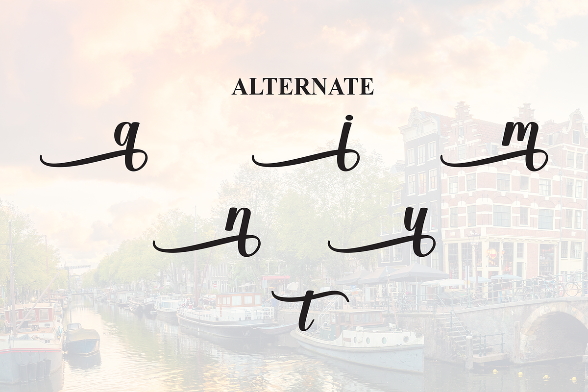 Amsterdam | Script Font, a Handwritten Font by Scratchones (Photo 7 of 8)