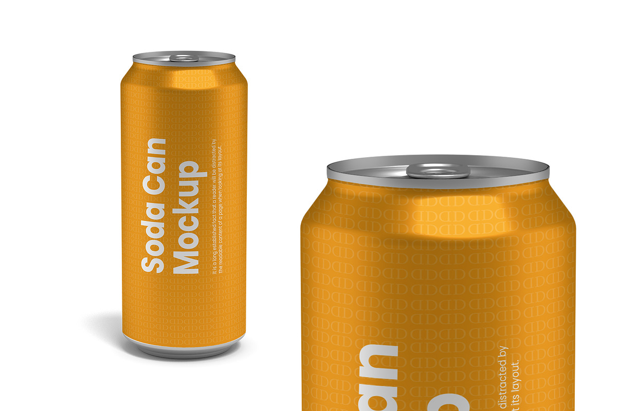 Soda Can Mockup, a Product Mockup by Designbuys (Photo 2 of 2)